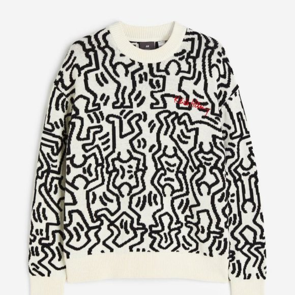 H&M | Sweaters | Keith Haring Knit Sweater | Poshmark